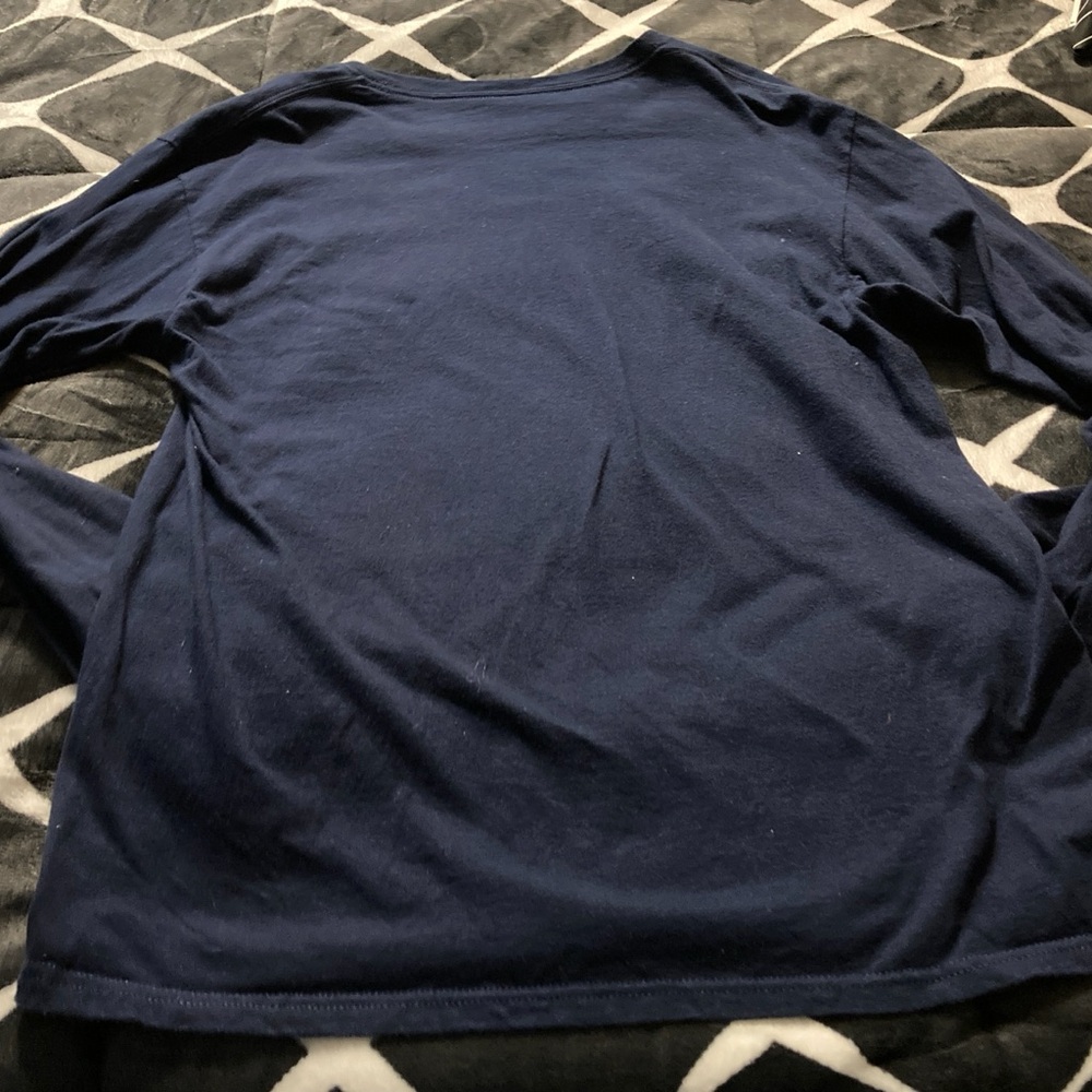 Navy Long Sleeve Graphic Tee - Picture 3 of 4